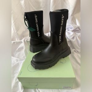Off-White Rain Boots